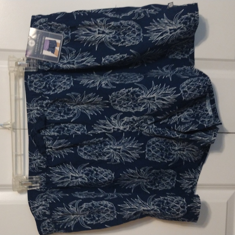 Lauren James blue pineapple printed shorts xxl